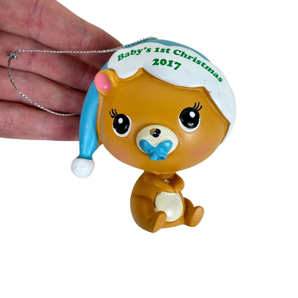 AGC American Greetings Baby's First 1st Christmas Ornament 2017 Baby Boy